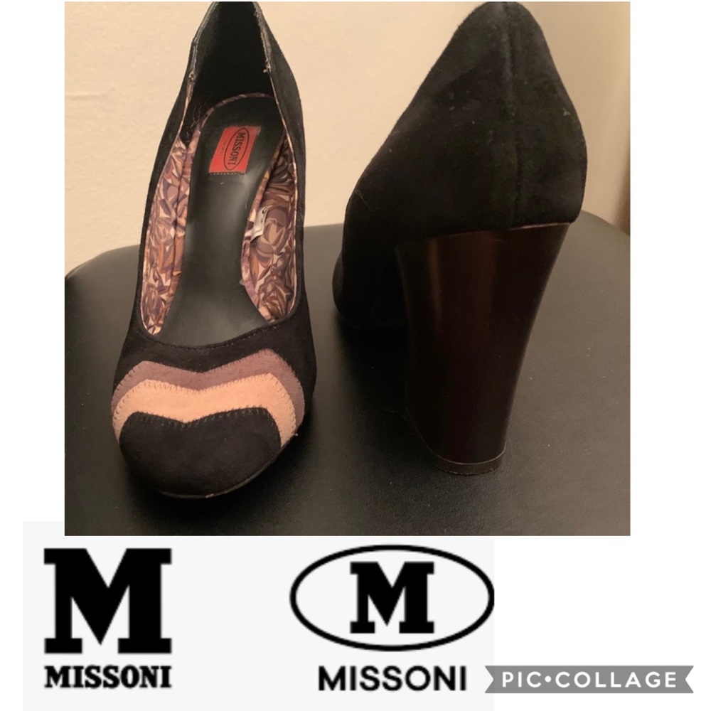 Missoni Logo Block Heel